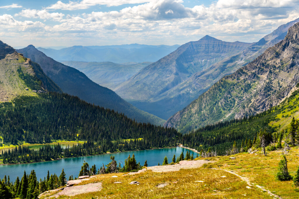 hidden lake in glacier national park montana